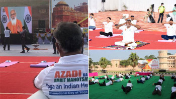 YOGA PROGRAMMES ORGANISED AT 75 HERITAGE LOCATIONS ACROSS INDIA