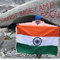 A 10-year-old Mumbai girl reaches the base camp of Mount Everest