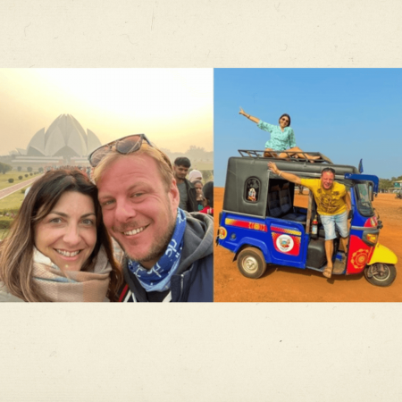 Italian tuk-tuk travel vloggers make a pit stop in Delhi: Meet Jenny, Adam and Raja