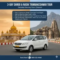 3-Day Shirdi & Nasik Trimbakeshwar Tour: Detailed Itinerary From Chennai