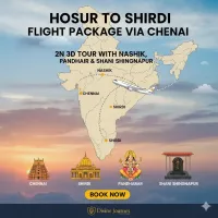 Hosur To Shirdi Flight Package Via Chennai | 2N 3D Tour With Nashik, Pandharpur & Shani Shingnapur