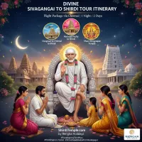 Thiruvallur to Shirdi Flight Package 1N/2D: VIP Darshan & Sacred Temple Tour