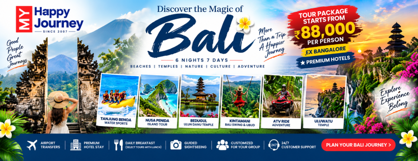 7 Days bali tour ex bangalore