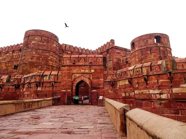 Examine the Agra Fort