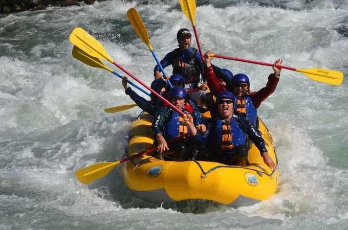 4. White water rafting in the Ganges River  
