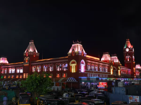 4. Chennai Central Railway Station
