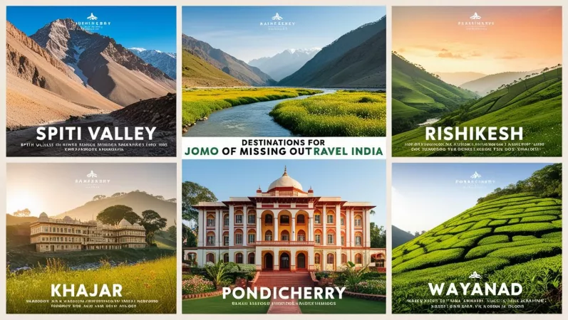 Destinations In India for Jomo Travel: 