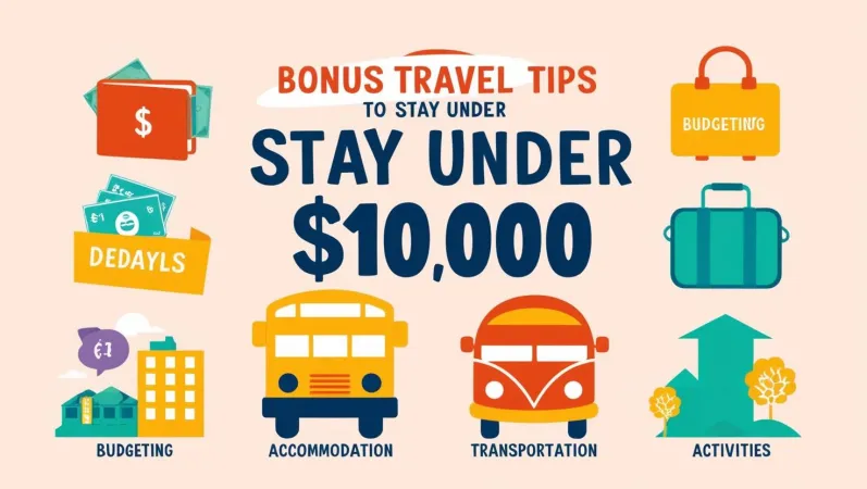 Bonus Travel Tips to Stay Under ₹10,000