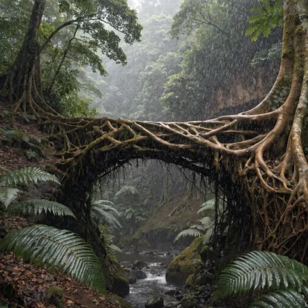 The Living Root Bridges: Nature's Marvels