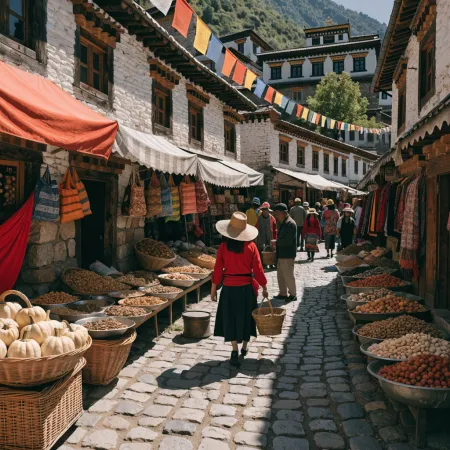 Shopping at Tibetan Market