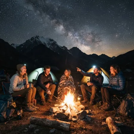 Camping at Kheerganga: A Night Under the Stars